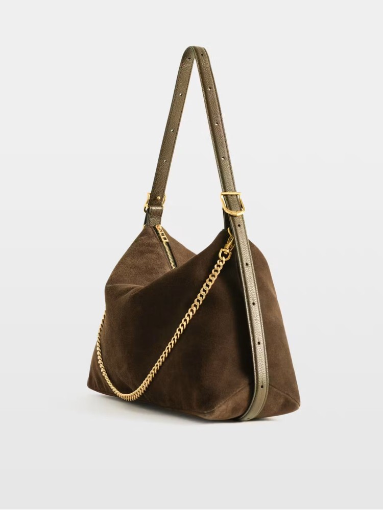 Zadig&Voltaire Jim wood suede leather τσάντα