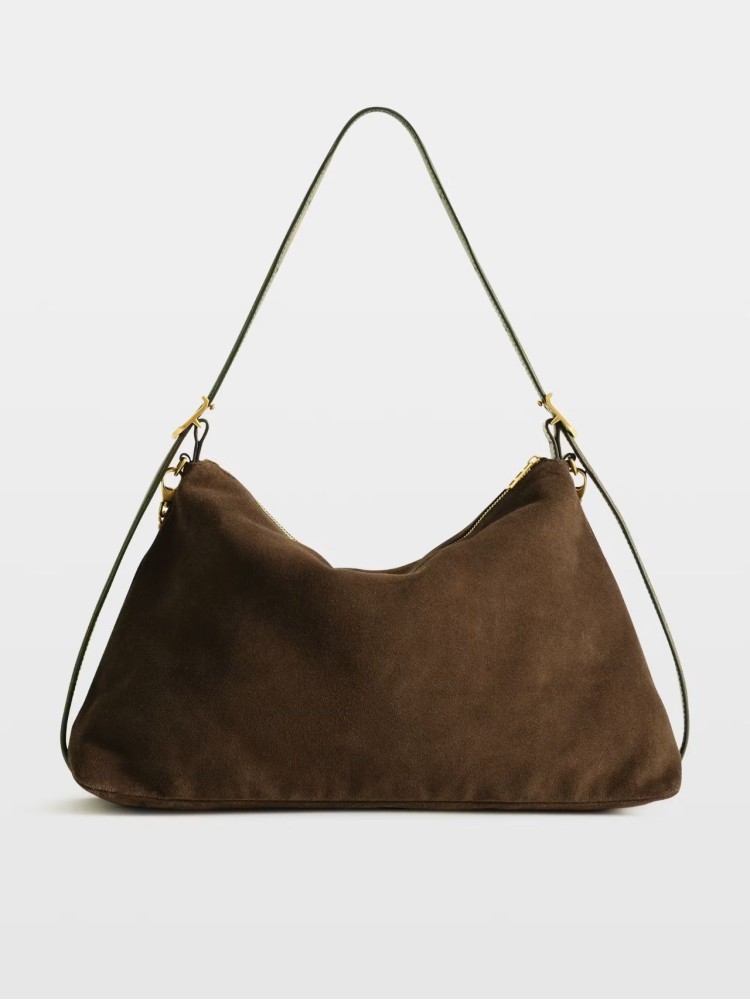 Zadig&Voltaire Jim wood suede leather τσάντα