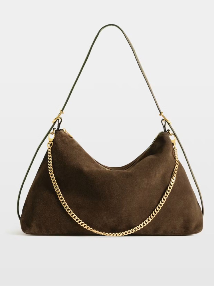Zadig&Voltaire Jim wood suede leather τσάντα