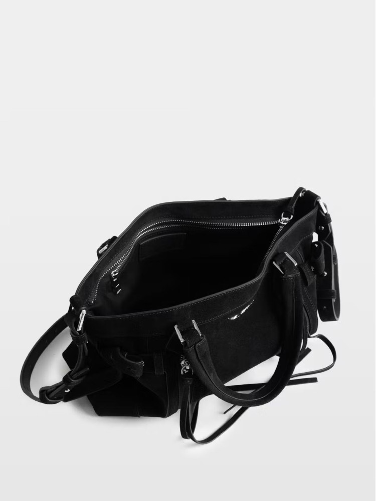 Zadig&Voltaire black Madison small suede leather bag