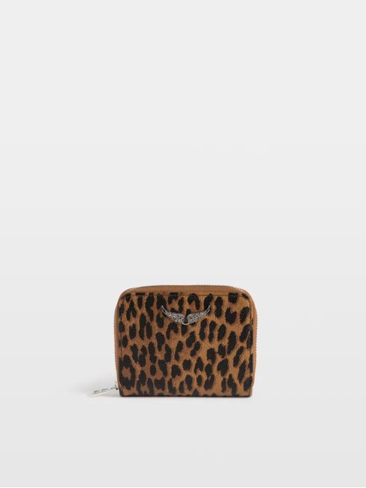 Zadig&Voltaire brandy leo ZV grained leather πορτοφόλι