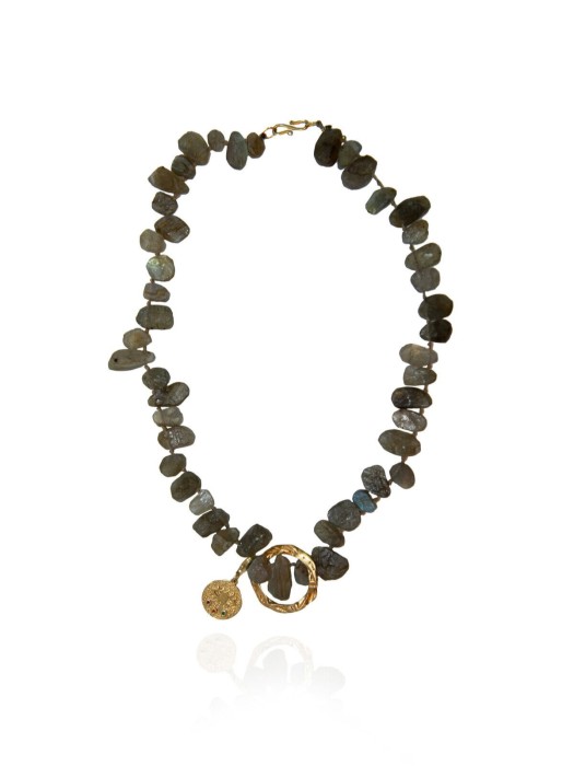 Hermina Irida pebble moon mini Kressida κολιέ