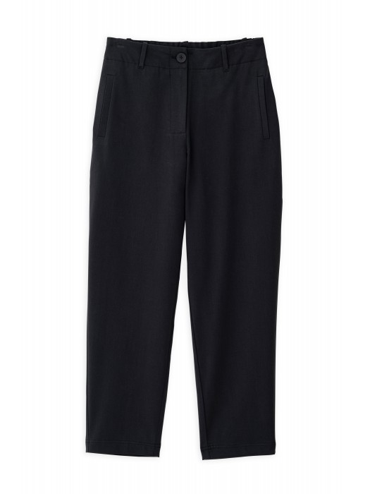 Philosophy off black twill παντελόνι σε κανονική γραμμή 