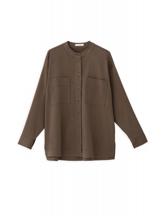 Philosophy olive heavy twill shirt