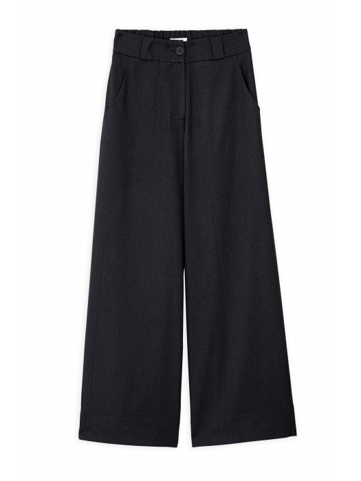 Philosophy μαύρο wide leg παντελόνι 