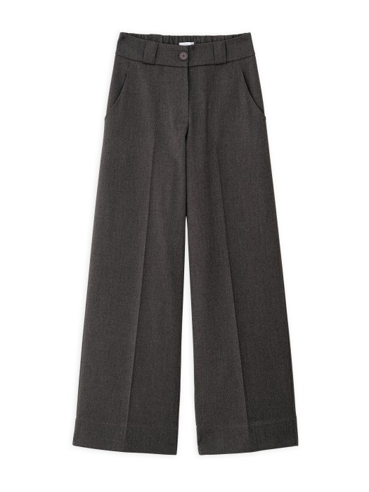 Philosophy καφέ twill wide leg παντελόνι 