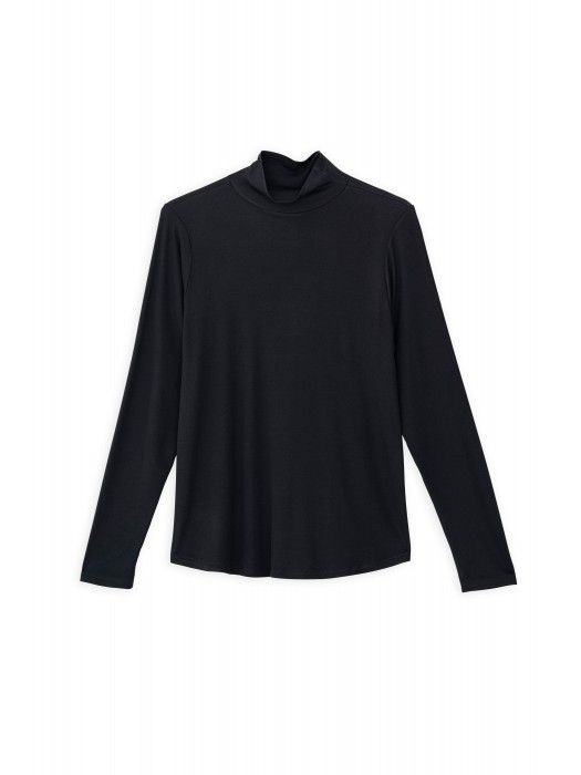 Philosophy μαύρο lyocell turtleneck top