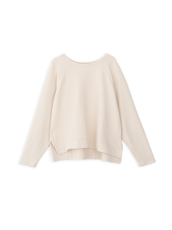 Philosophy εκρού waffle φούτερ μπλούζα 