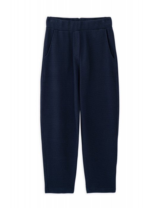 Philosophy dark blue futter waffle sweatpants