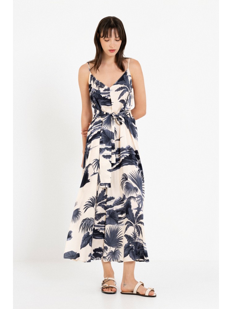 Philosophy satin print slip dress