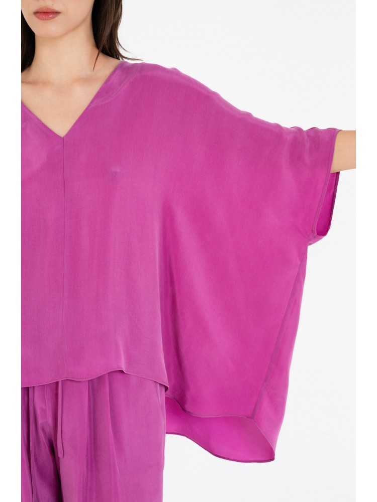Philosophy pink cupro oversized blouse
