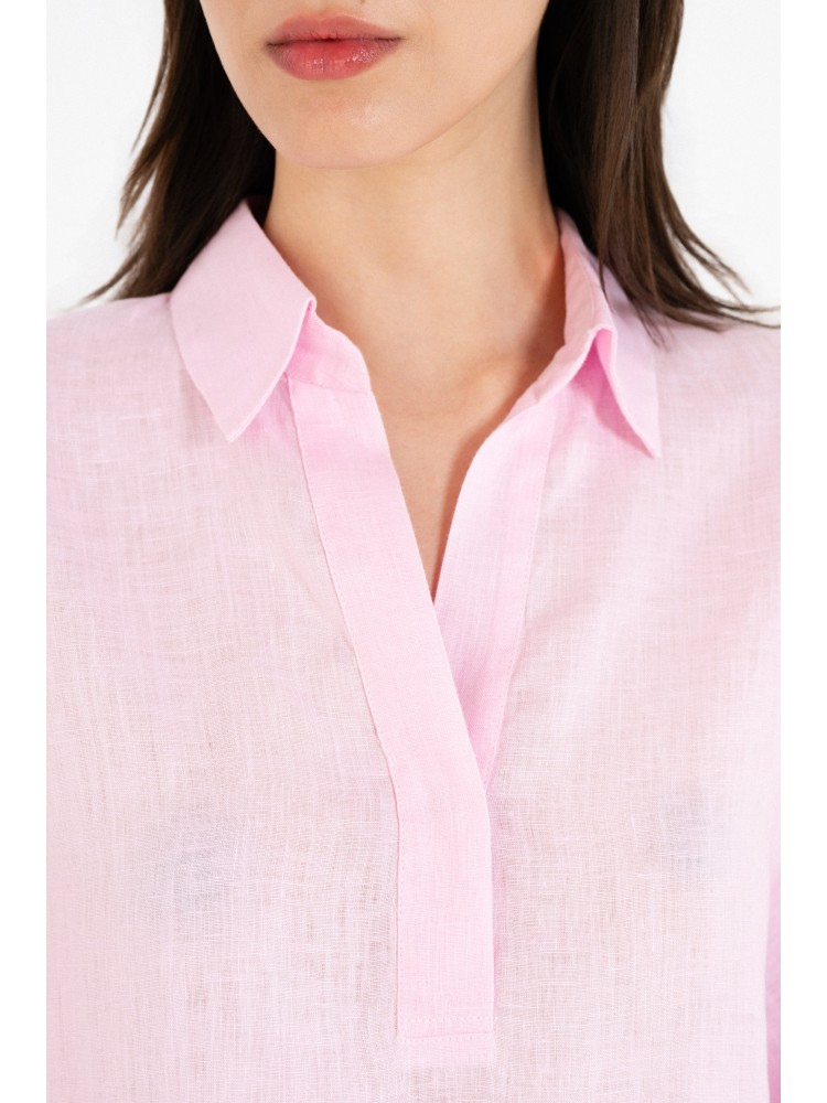 Philosophy pink linen oversized blouse