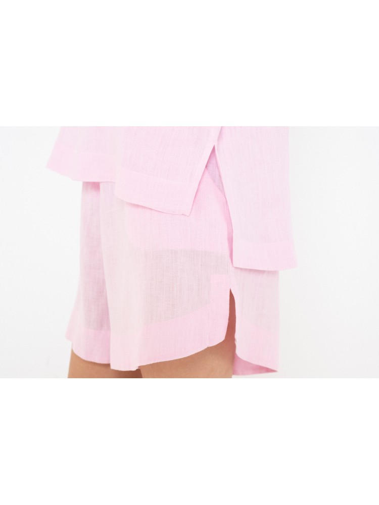 Philosophy pink linen shorts