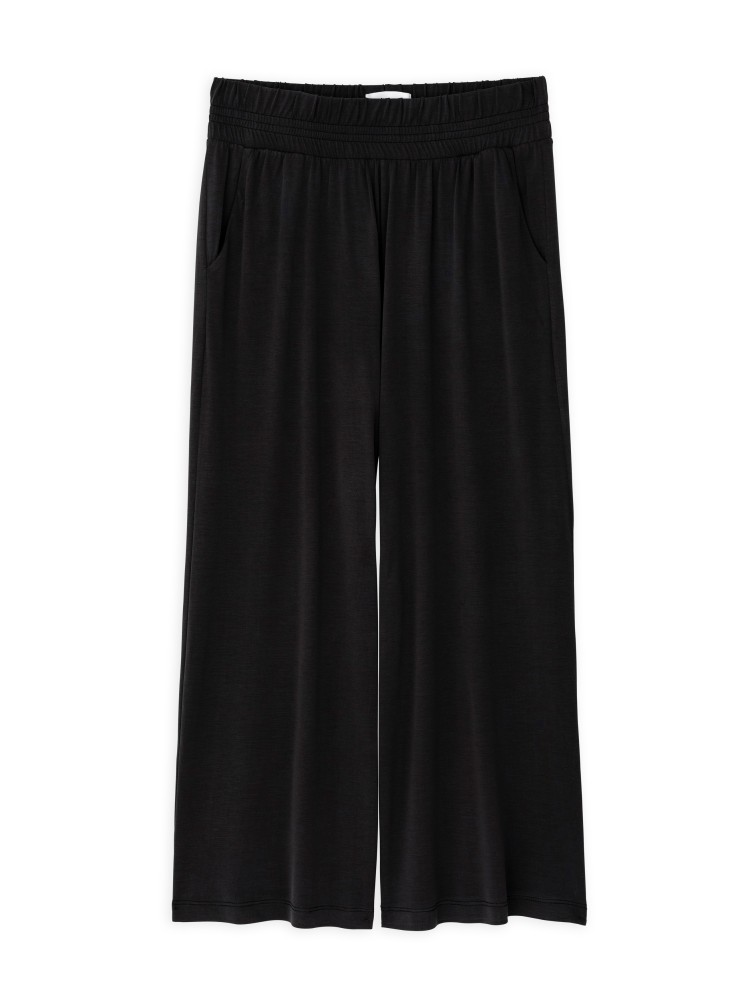 Philosophy off black basic cupro jupe culotte