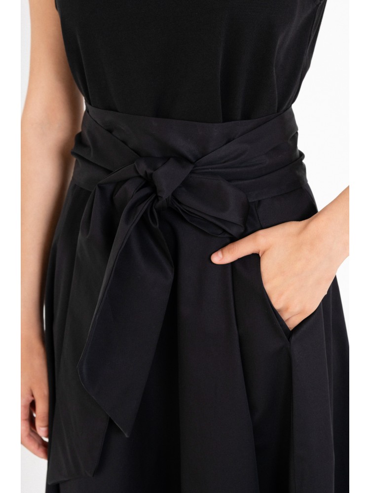 Philosophy black poplin sleeveless dress