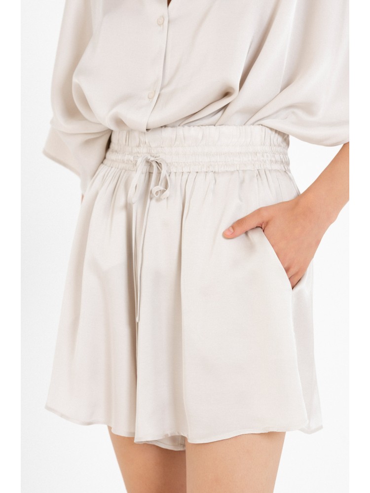 Philosophy dusty white satin fine ecovero shorts