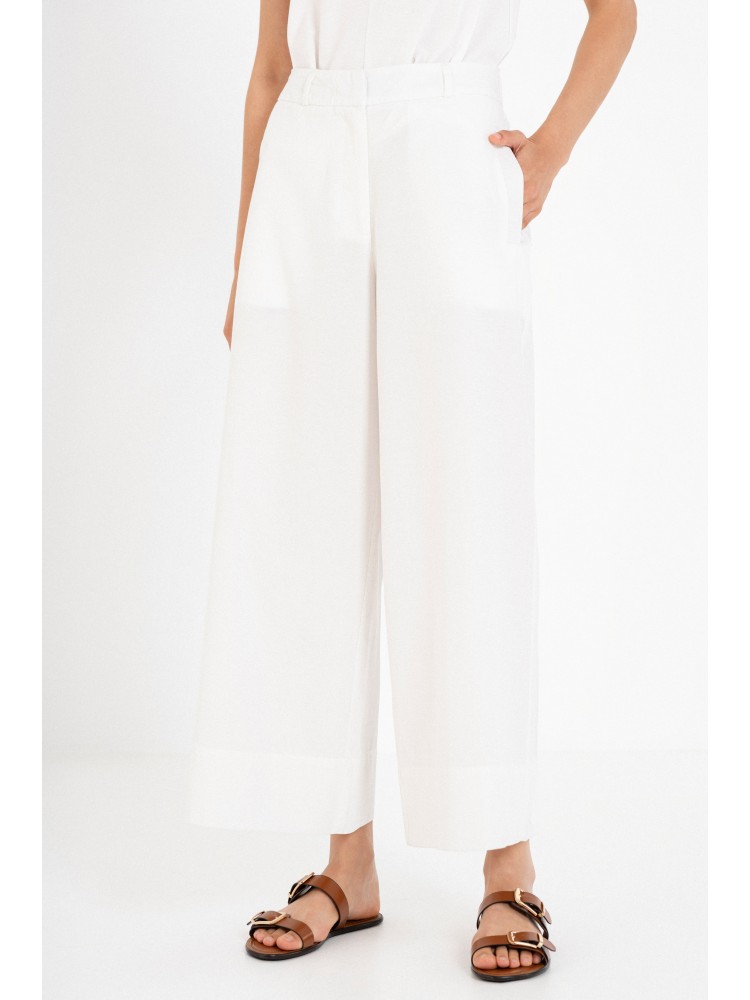 Philosophy off white cotton lyocell jupe culotte