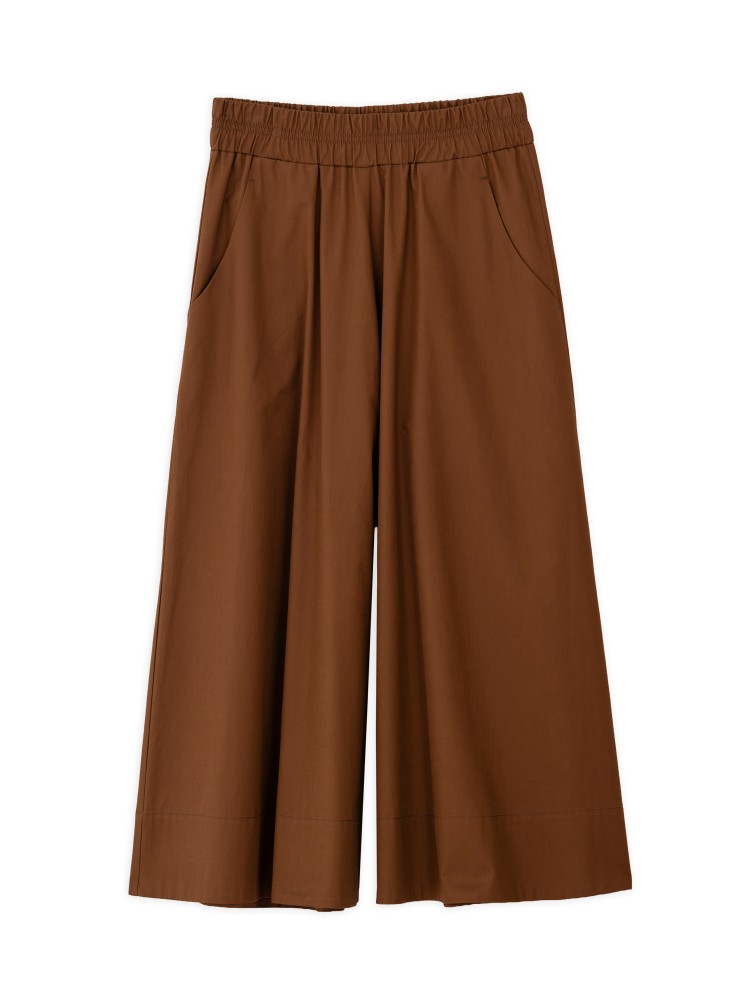 Philosophy brown poplin barrel jupe culotte