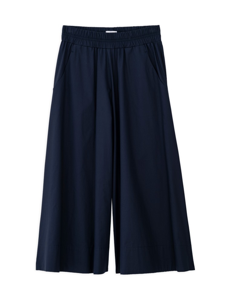 Philosophy dark blue poplin barrel jupe culotte