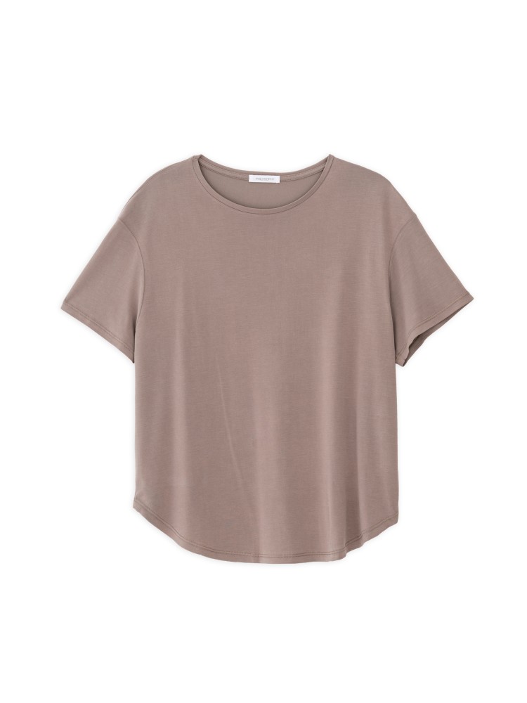 Philosophy taupe basic cupro t-shirt