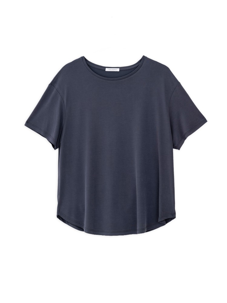 Philosophy dark blue basic cupro t-shirt