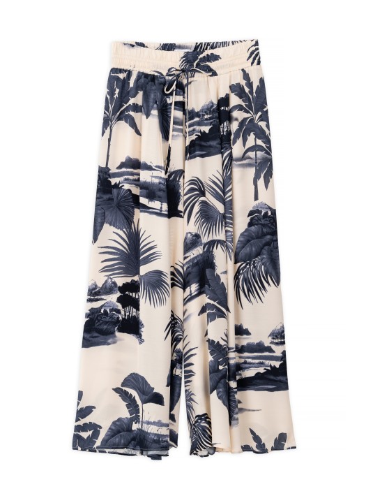 Philosophy printed satin jupe culotte