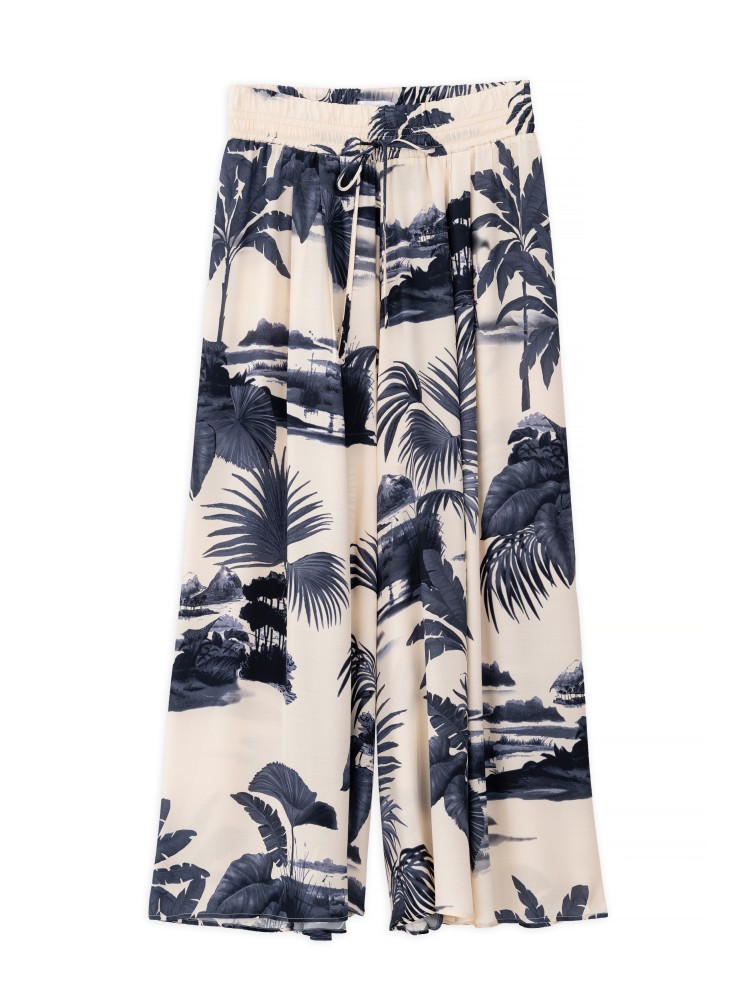 Philosophy printed satin jupe culotte