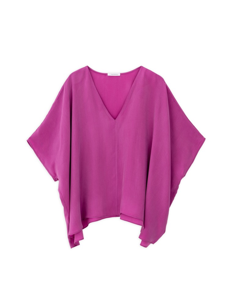 Philosophy pink cupro oversized blouse