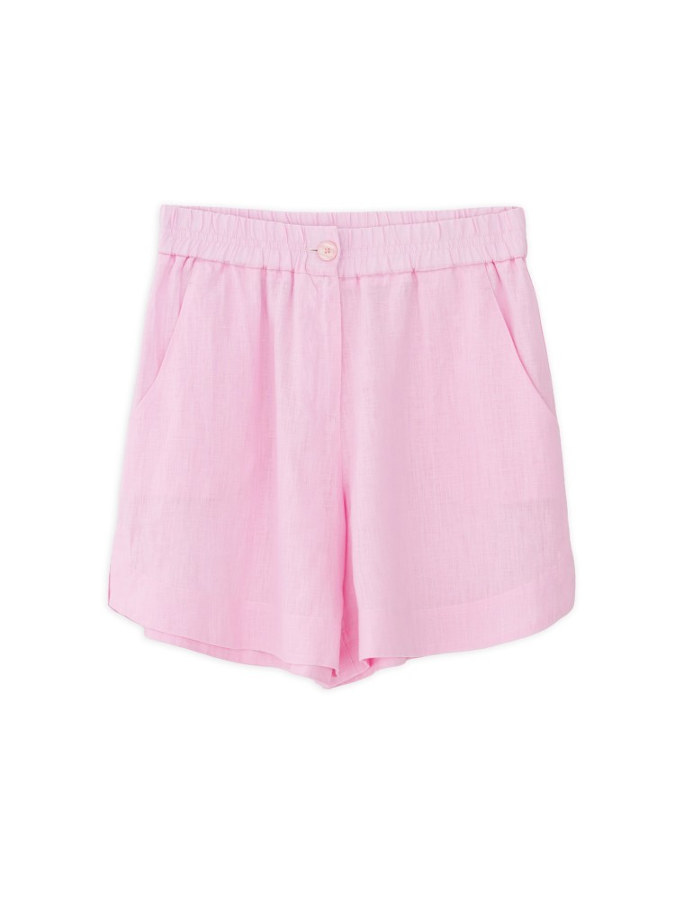 Philosophy pink linen shorts