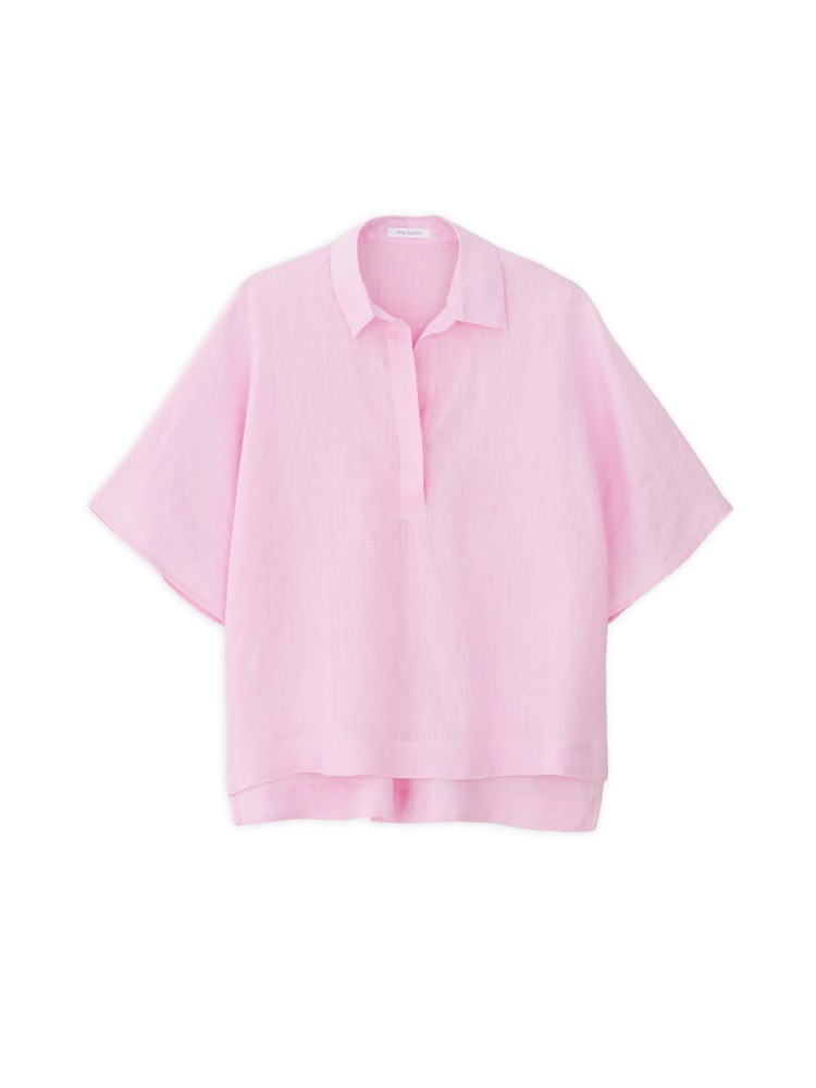 Philosophy pink linen oversized blouse