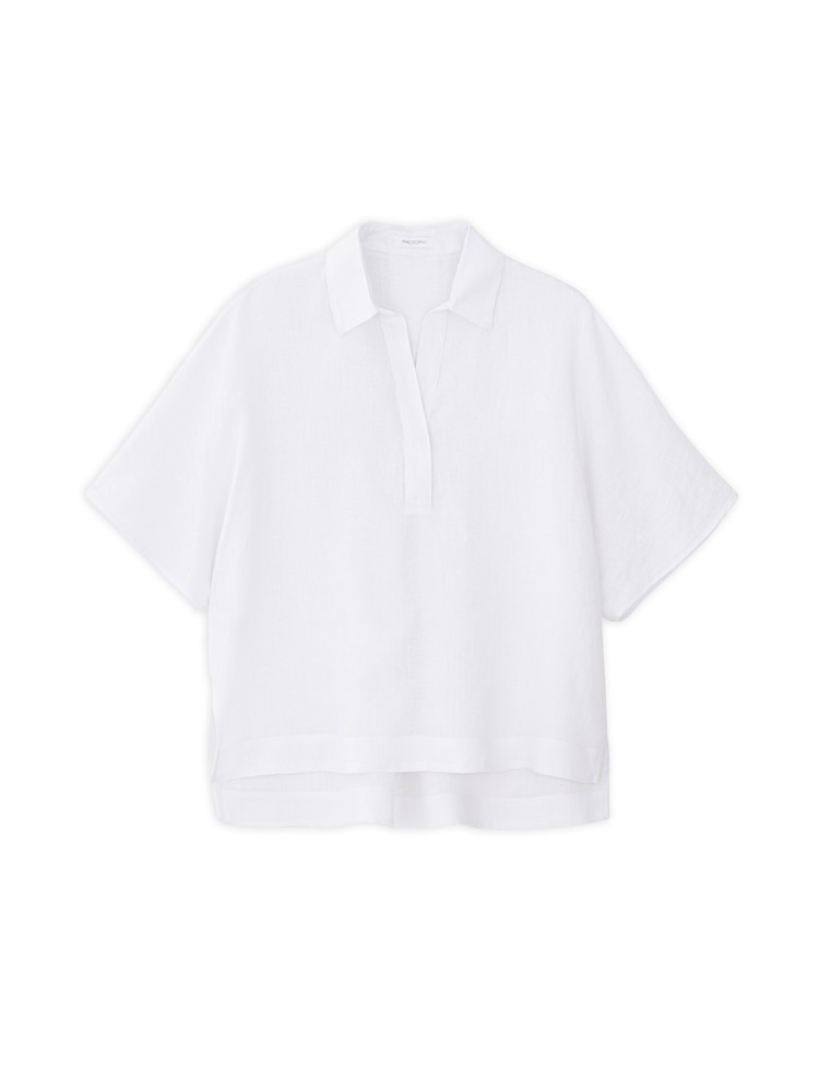 Philosophy white linen oversized blouse