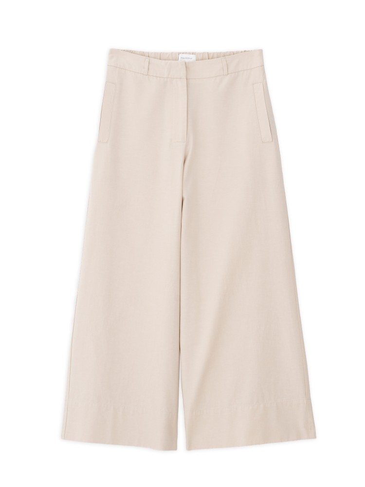 Philosophy light beige cotton lyocell jupe culotte