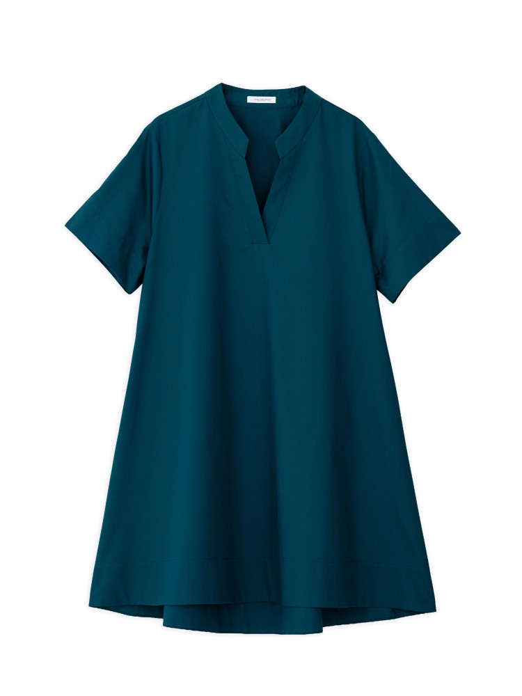 Philosophy dark emerald poplin mini dress