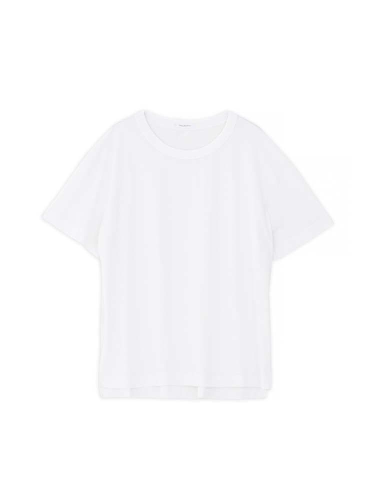 Philosophy off white organic jersey oversized long t-shirt