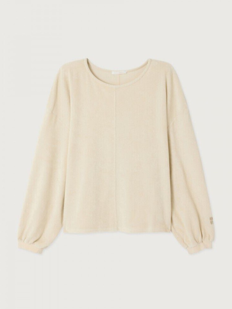 American vintage beach beige fuxow sweater