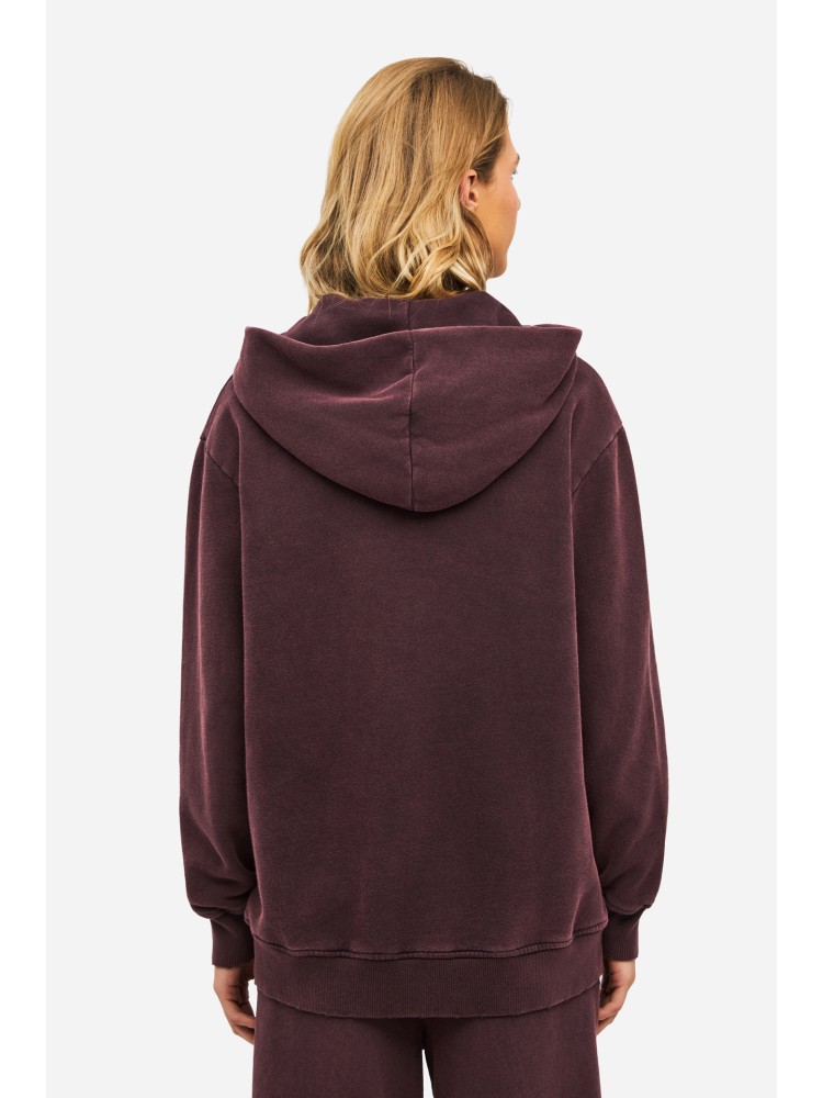 Dirty Laundry vintage cocoa fullzip cardigan with raw destroys