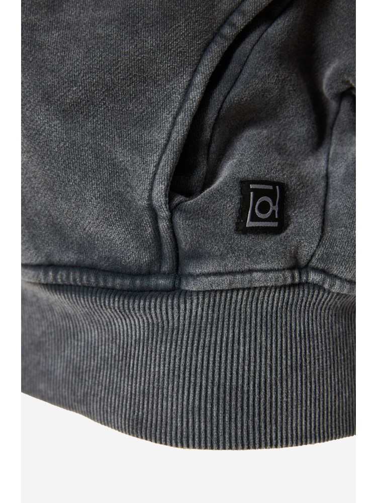Dirty Laundry vintage grey cropped fullzip cardigan with seaming 