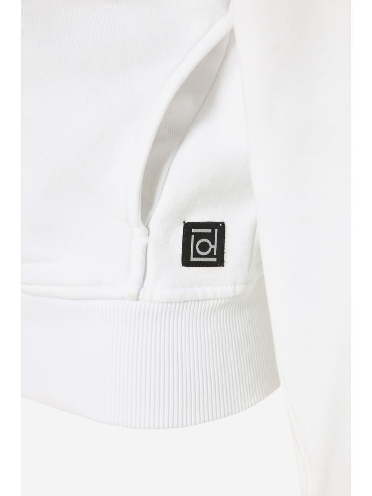 Dirty Laundry white cropped fullzip cardigan with seaming 