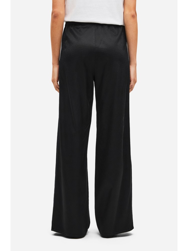 Dirty Laundry μαύρο σατινέ wide leg παντελόνι