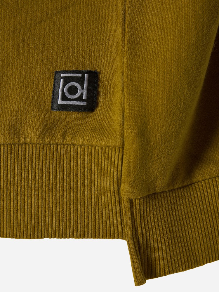 Dirty Laundry olive assymetric crewneck sweater
