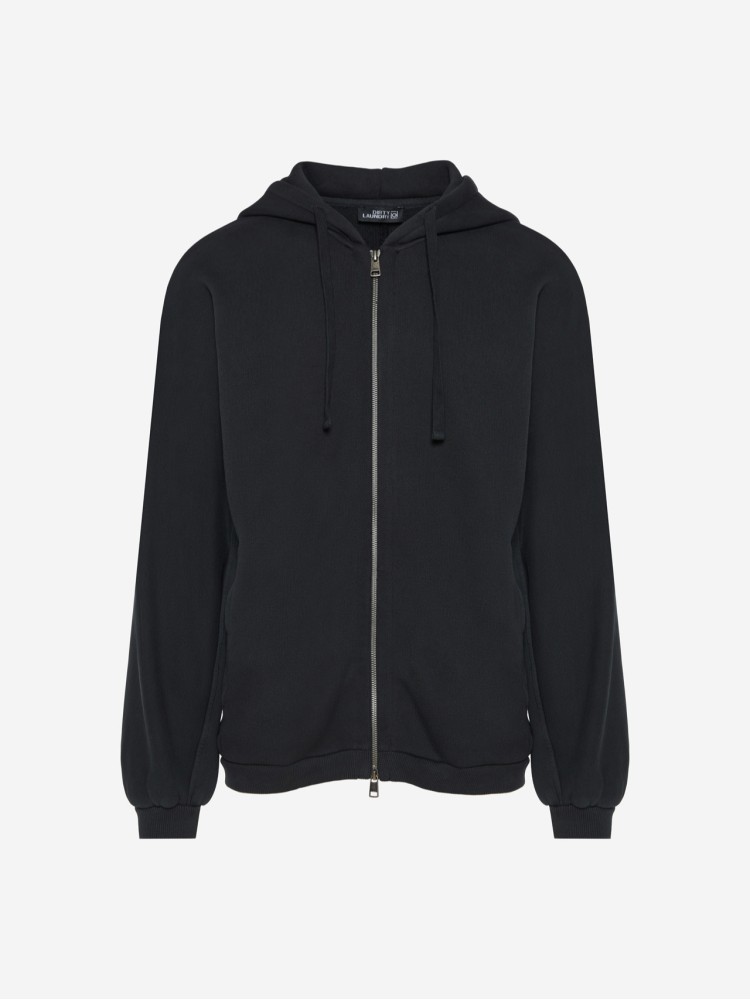 Dirty Laundry vintage black heavy duty fleece βαμβακερή full ζακέτα σε κανονική γραμμή
