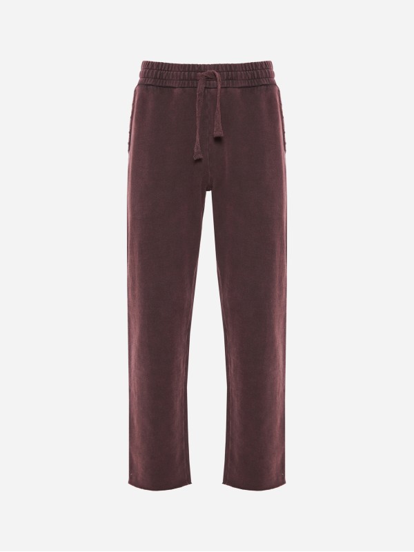 Dirty Laundry vintage cocoa jogger pants with raw edges