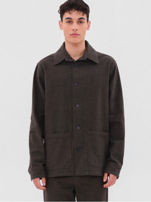 Dirty Laundry χακί overshirt με τσέπες