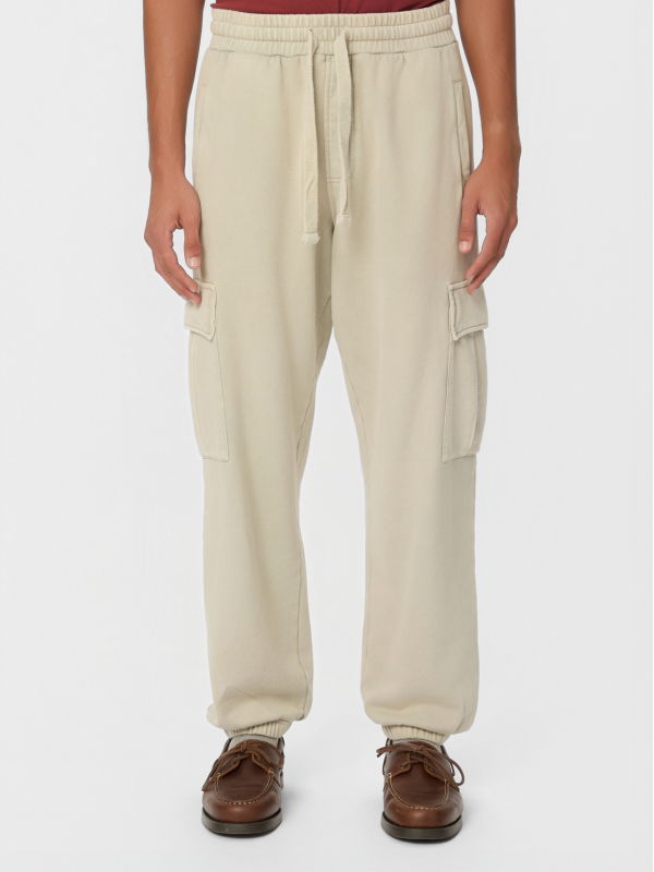 Dirty Laundry vintage greige παντελόνι φόρμας σε χαλαρή γραμμή με cargo τσέπες