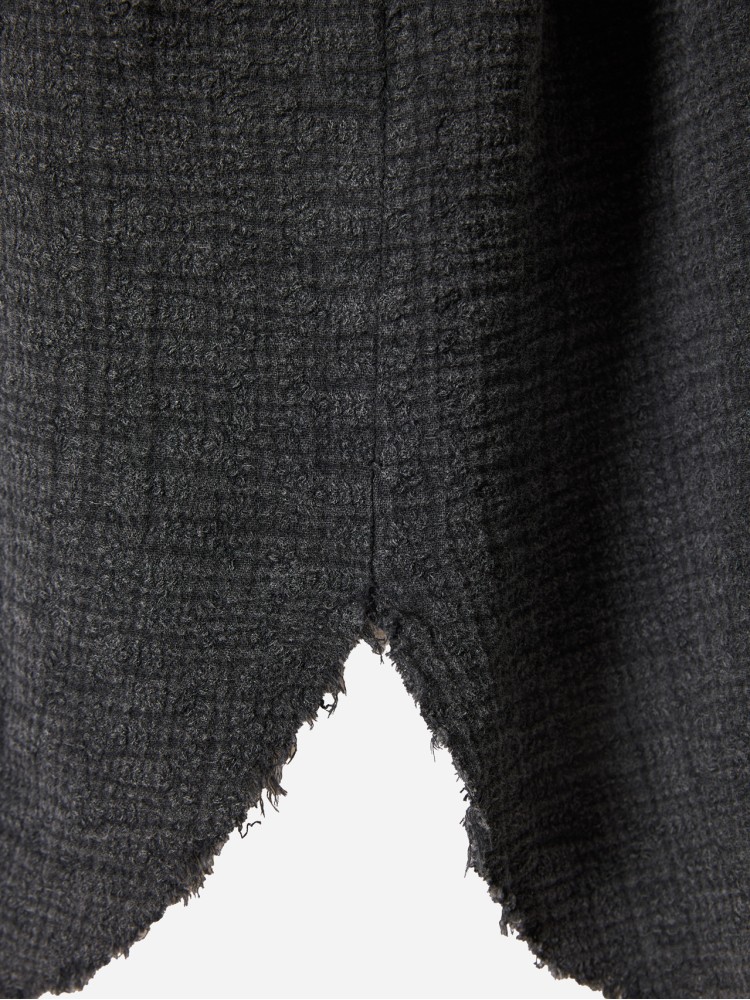 Dirty Laundry vintage black relaxed shirt with raw edges
