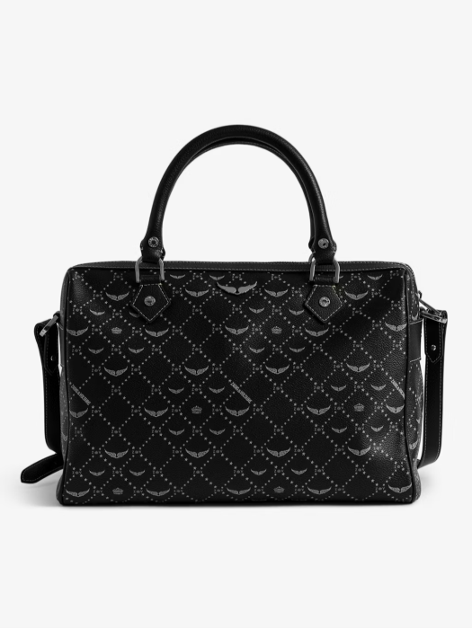 Zadig&Voltaire μαύρη sunny medium vibe monogram τσάντα