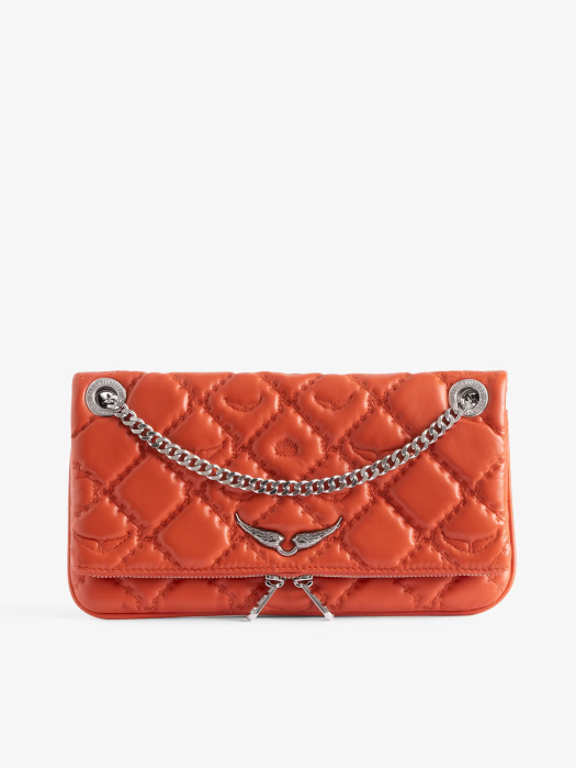 Zadig&Voltaire rock II flame monogram quilted pouch
