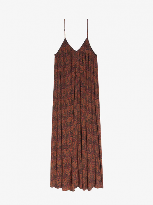 Zadig&Voltaire ristym long paisley print φόρεμα