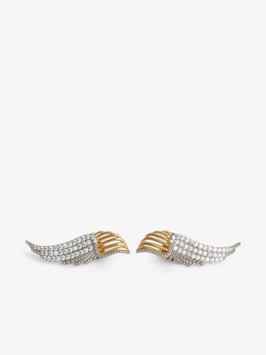 Zadig&Voltaire rock over matt gold σκουλαρίκια