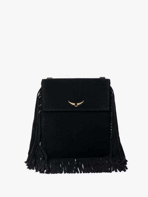 Zadig&Voltaire rockson nano black suede pouch